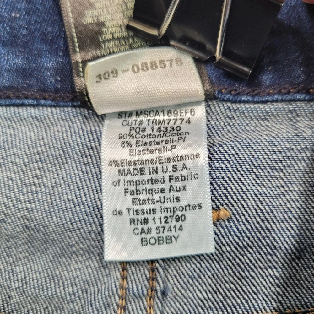 True Religion Mens Geno Slim Straight Jeans Dark Wash Denim Size 33 Made in USA